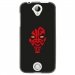 TPU1M330DARKROUGE - Coque souple pour Acer Liquid M330 avec impression Motifs Dark rouge