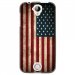 TPU1M330DRAPUSAVINTAGE - Coque souple pour Acer Liquid M330 avec impression Motifs drapeau USA vintage