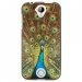TPU1M330PAON - Coque souple pour Acer Liquid M330 avec impression Motifs paon qui fait la roue