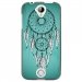 TPU1M330REVEBLEU - Coque souple pour Acer Liquid M330 avec impression Motifs attrape rêve sur fond bleu