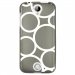 TPU1M330RONDSBLANCS - Coque souple pour Acer Liquid M330 avec impression Motifs ronds blancs