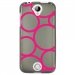 TPU1M330RONDSFUSHIAS - Coque souple pour Acer Liquid M330 avec impression Motifs ronds fushias