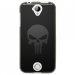 TPU1M330SKULLCARBONE - Coque souple pour Acer Liquid M330 avec impression Motifs tête de mort sur fond carbone