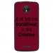 TPU1MOTOCBORDELIQUEBORDEA - Coque souple pour Motorola Moto C avec impression Motifs Je ne suis pas bordélique bordeau