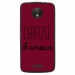 TPU1MOTOCCHIEUSEBORDEAU - Coque souple pour Motorola Moto C avec impression Motifs Chieuse d'Amour bordeau