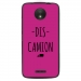 TPU1MOTOCDISCAMIONFUSHIA - Coque souple pour Motorola Moto C avec impression Motifs Dis Camion fushia