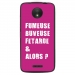 TPU1MOTOCFUMEUSEFUSHIA - Coque souple pour Motorola Moto C avec impression Motifs fumeuse et alors fushia