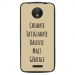 TPU1MOTOCGENIALETAUPE - Coque souple pour Motorola Moto C avec impression Motifs Chiante mais Géniale taupe
