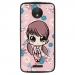 TPU1MOTOCPETITEFILLE - Coque souple pour Motorola Moto C avec impression Motifs petite fille manga