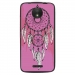 TPU1MOTOCREVEROSE - Coque souple pour Motorola Moto C avec impression Motifs attrape rêve sur fond rose