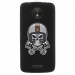 TPU1MOTOCSKULLCASQUE - Coque souple pour Motorola Moto C avec impression Motifs tête de mort avec un casque de moto