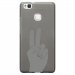 TPU1P9LITEMAINPEACE - Coque souple pour Huawei Ascend P9-Lite avec impression Motifs main Peace and Love
