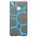 TPU1P9LITERONDSBLEUS - Coque souple pour Huawei Ascend P9-Lite avec impression Motifs ronds bleus