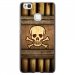 TPU1P9LITESKULLPIRATE - Coque souple pour Huawei Ascend P9-Lite avec impression Motifs pirate et tête de mort