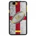 TPU1RAINBOWBALLONANGLETERRE - Coque Souple en gel pour Wiko Rainbow avec impression ballon de rugby et drapeau de l'Angleterre