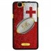 TPU1RAINBOWBALLONTONGA - Coque Souple en gel pour Wiko Rainbow avec impression ballon de rugby et drapeau Tonga