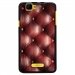 TPU1RAINBOWCAPITON - Coque Souple en gel noir pour Wiko Rainbow avec impression Motifs effet capitonné bordeau