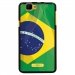 TPU1RAINBOWDRAPBRESIL - Coque Souple en gel noir pour Wiko Rainbow avec impression Motifs drapeau du Brésil