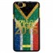 TPU1RAINBOWGOLDAFRIQUESUD - Coque Souple en gel pour Wiko Rainbow avec impression logo rugby doré et drapeau de l'Afrique du Su