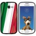 TPU1S7390DRAPITALIE - Coque Souple en gel noir pour Galaxy Trend Lite avec impression Motifs drapeau de l'Italie