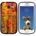TPU1S7390LOVESPRING - Coque Souple en gel noir pour Galaxy Trend Lite avec impression Motifs Love Spring
