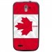TPU1SFRTRAIL4DRAPCANADA - Coque souple pour SFR StarTrail 4 avec impression Motifs drapeau du Canada