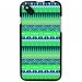 TPU1SUNSET2AZTEQUEBLEUVER - Coque souple pour Wiko Sunset 2 avec impression Motifs aztèque bleu et vert