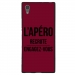 TPU1XA1ULTRAAPEROBORDEAU - Coque souple pour Sony Xperia XA1 Ultra avec impression Motifs l'apéro recrute bordeau