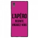 TPU1XA1ULTRAAPEROFUSHIA - Coque souple pour Sony Xperia XA1 Ultra avec impression Motifs l'apéro recrute fushia
