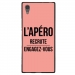 TPU1XA1ULTRAAPEROROSE - Coque souple pour Sony Xperia XA1 Ultra avec impression Motifs l'apéro recrute rose