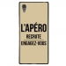 TPU1XA1ULTRAAPEROTAUPE - Coque souple pour Sony Xperia XA1 Ultra avec impression Motifs l'apéro recrute taupe