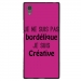 TPU1XA1ULTRABORDELIQUEFUSHIA - Coque souple pour Sony Xperia XA1 Ultra avec impression Motifs Je ne suis pas bordélique fushia