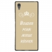TPU1XA1ULTRABOUDERTAUPE - Coque souple pour Sony Xperia XA1 Ultra avec impression Motifs Bouder pour mieux Régner taupe