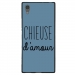 TPU1XA1ULTRACHIEUSEBLEU - Coque souple pour Sony Xperia XA1 Ultra avec impression Motifs Chieuse d'Amour bleu