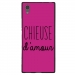 TPU1XA1ULTRACHIEUSEFUSHIA - Coque souple pour Sony Xperia XA1 Ultra avec impression Motifs Chieuse d'Amour fushia
