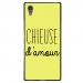 TPU1XA1ULTRACHIEUSEJAUNE - Coque souple pour Sony Xperia XA1 Ultra avec impression Motifs Chieuse d'Amour jaune