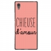 TPU1XA1ULTRACHIEUSEROSE - Coque souple pour Sony Xperia XA1 Ultra avec impression Motifs Chieuse d'Amour rose