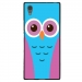 TPU1XA1ULTRACHOUETTE3 - Coque souple pour Sony Xperia XA1 Ultra avec impression Motifs chouette bleue et rose