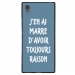 TPU1XA1ULTRARAISONBLEU - Coque souple pour Sony Xperia XA1 Ultra avec impression Motifs marre d'avoir raison bleu