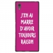 TPU1XA1ULTRARAISONFUSHIA - Coque souple pour Sony Xperia XA1 Ultra avec impression Motifs marre d'avoir raison fushia