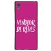TPU1XA1ULTRAVENDREVEFUSHIA - Coque souple pour Sony Xperia XA1 Ultra avec impression Motifs vendeur de rêves fushia