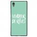 TPU1XA1ULTRAVENDREVETURQUOIS - Coque souple pour Sony Xperia XA1 Ultra avec impression Motifs vendeur de rêves turquoise