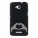 TPU1XPE4GMAINCOEUR - Coque souple pour Sony Xperia E4g avec impression Motifs mains en forme de coeur