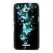TPU1XPE4GPAPILLONSBLEUS - Coque Souple en gel noir pour Sony Xperia E4g avec impression Motifs papillons bleus