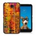 TPU1XPE4LOVESPRING - Coque Souple en gel noir pour Sony Xperia E4 avec impression Motifs Love Spring