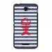 TPU1XPE4POISSON - Coque souple pour Sony Xperia E4 avec impression Motifs squelette poisson