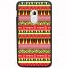 TPU1Z200AZTEQUEJAUROU - Coque souple pour Acer Liquid Z200 avec impression Motifs aztèque jaune et rouge
