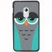 TPU1Z200CHOUETTE2 - Coque souple pour Acer Liquid Z200 avec impression Motifs chouette endormie bleue et grise