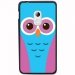 TPU1Z200CHOUETTE3 - Coque souple pour Acer Liquid Z200 avec impression Motifs chouette bleue et rose