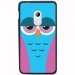 TPU1Z200CHOUETTE4 - Coque souple pour Acer Liquid Z200 avec impression Motifs chouette endormie bleue et rose